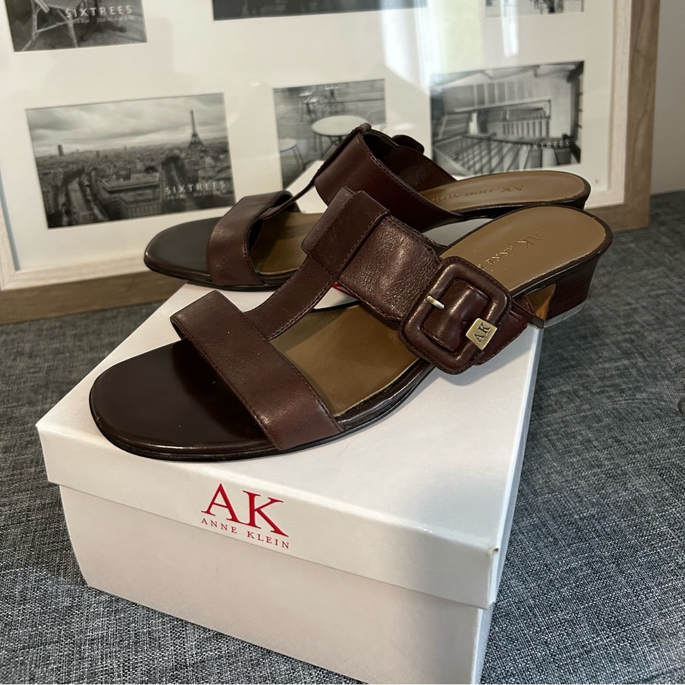 Anne Klein brown sandals